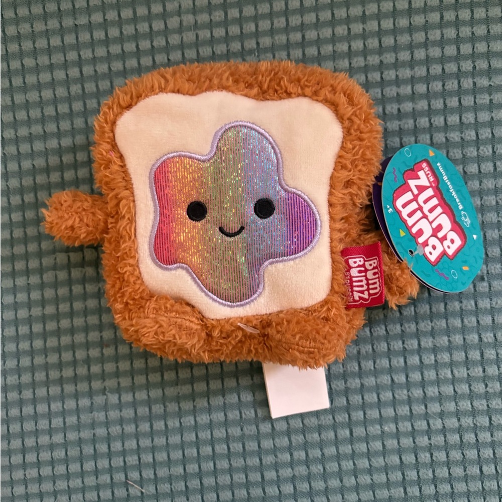 NWT BumBumz Toast Plush Toy - Timothy